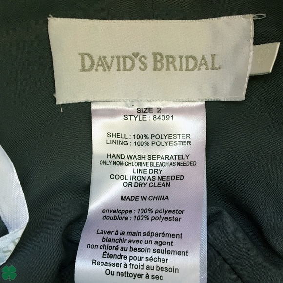 David's Bridal Gray Strapless Dress Size 2 - Picture 7 of 10